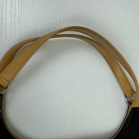 Frederic Fekkai Black Leather Shoulder Bag Made in Italy - Picture 12 of 16